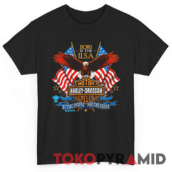 1989 Harley Davidson Eagle Born In The USA Shirt