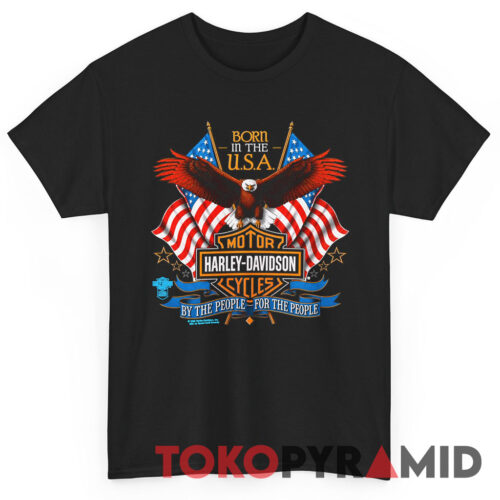 1989 Harley Davidson Eagle Born In The USA Shirt 1989 Harley Davidson Eagle Born In The USA Shirt