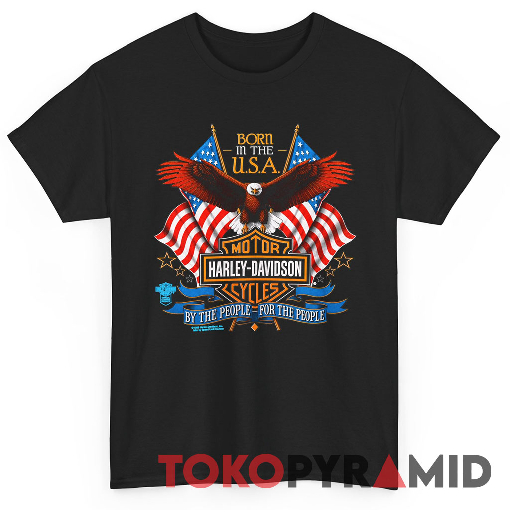 1989 Harley Davidson Eagle Born In The USA Shirt 1989 Harley Davidson Eagle Born In The USA Shirt