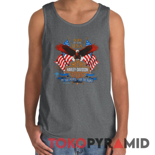 1989 Harley Davidson Eagle Born In The USA Tank Top 1989 Harley Davidson Eagle Born In The USA Tank Top