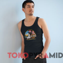 1989 Harley Davidson Proud To Be American Double Sided T shirt Black TankTop