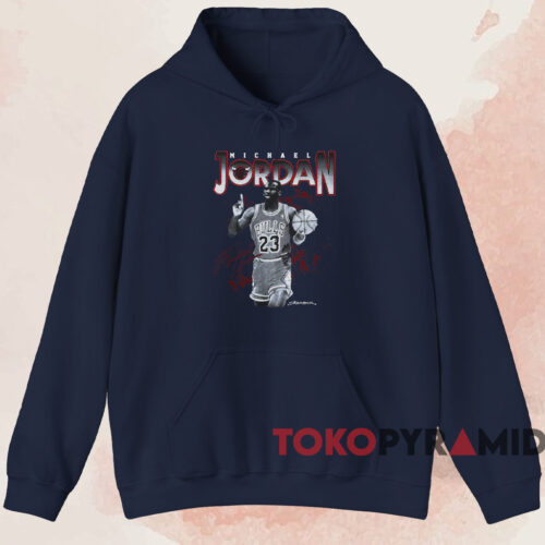 1989 Michael Jordan Starter T shirt Navy Hoodie