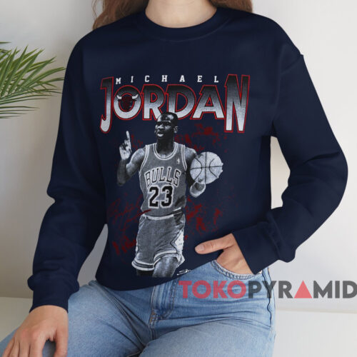 1989 Michael Jordan Starter T shirt Navy Sweatshirt