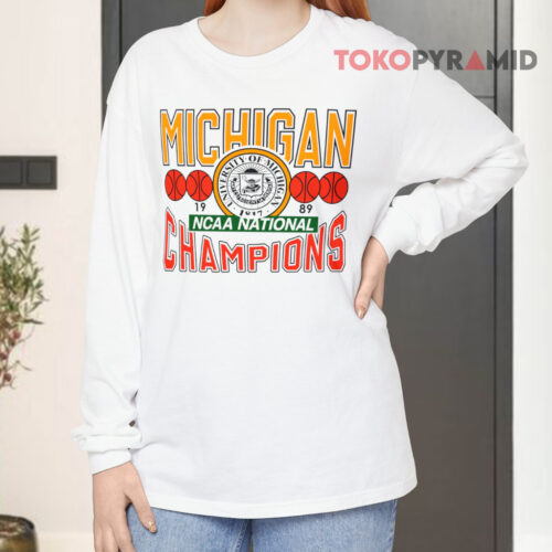 1989 Michigan Ncaa National Champions Long sleeved 1989 Michigan Ncaa National Champions Long sleeved