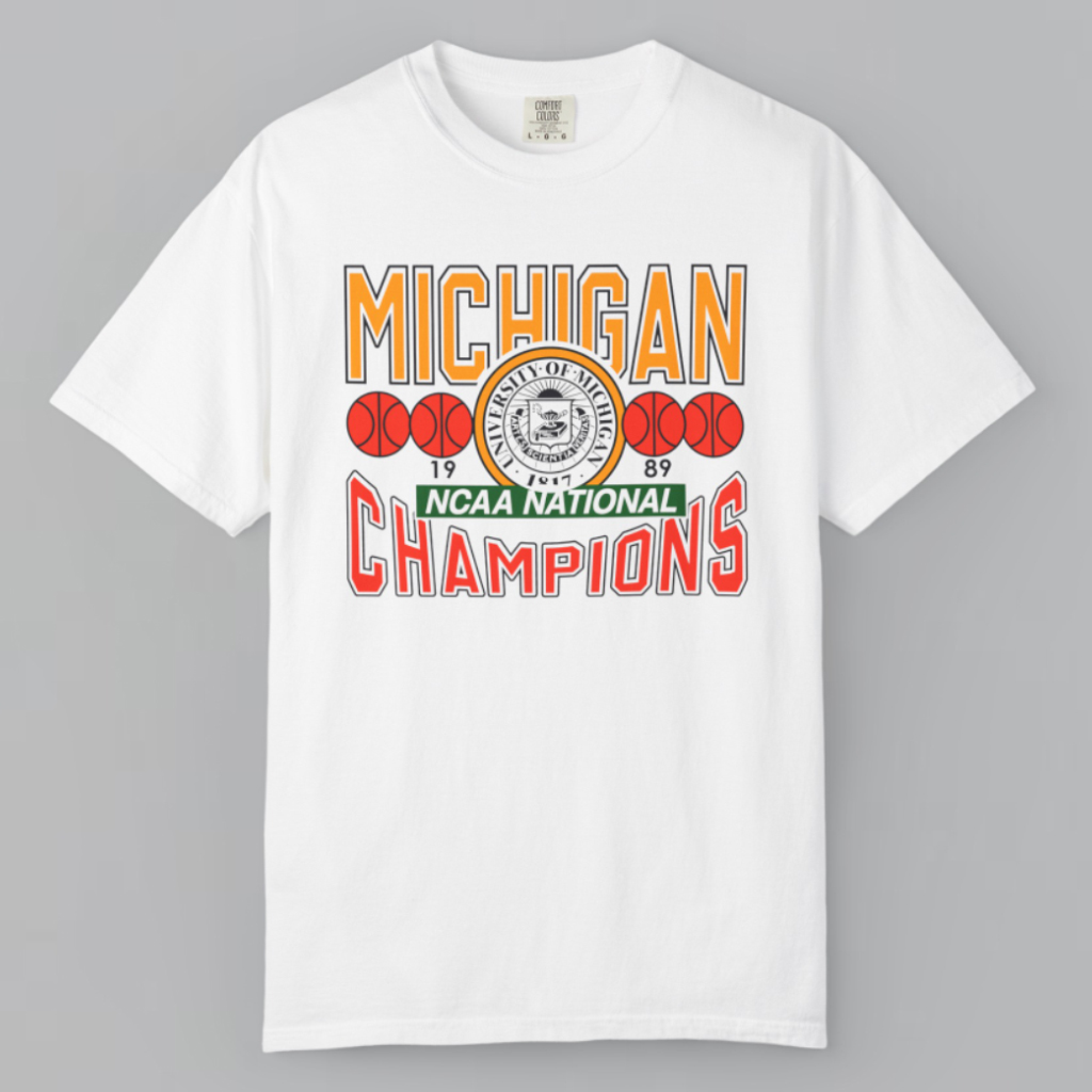 1989 Michigan Ncaa National Champions T shirt 1989 Michigan Ncaa National Champions T shirt