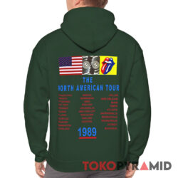1989 Rolling Stones Steel Wheels North American Tour Hoodie