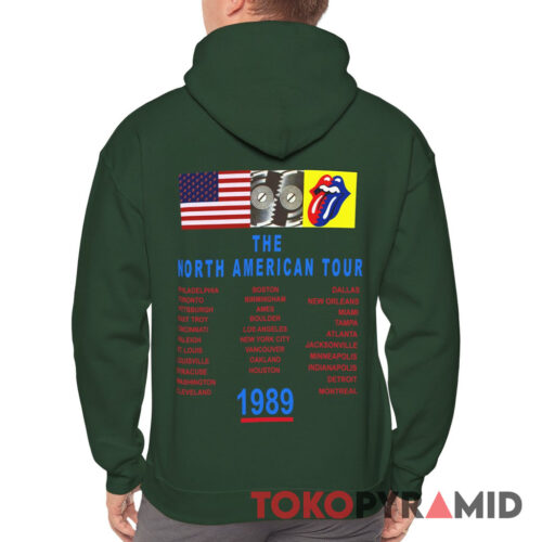 1989 Rolling Stones Steel Wheels North American Tour Hoodie