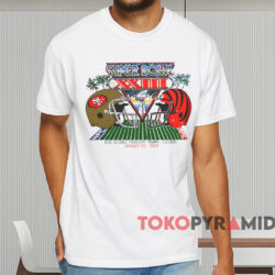 1989 Super Bowl Xxiii 49ers Vs Bengals T shirt White T shirt