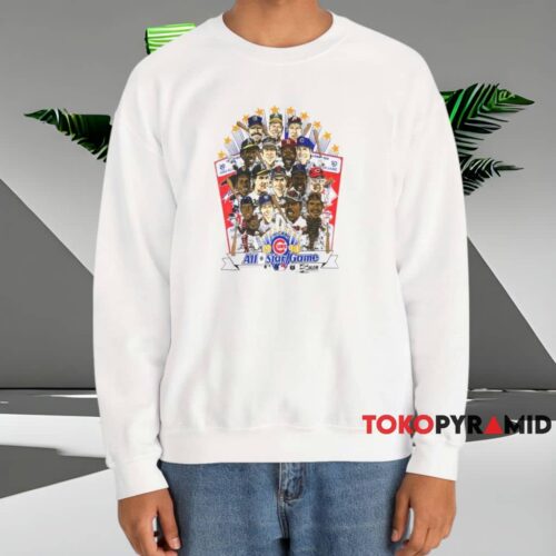 1990 Chicago Cubs All Star Game Caricature Shirt White Sweatshirt 1990 Chicago Cubs All Star Game Caricature Shirt White Sweatshirt
