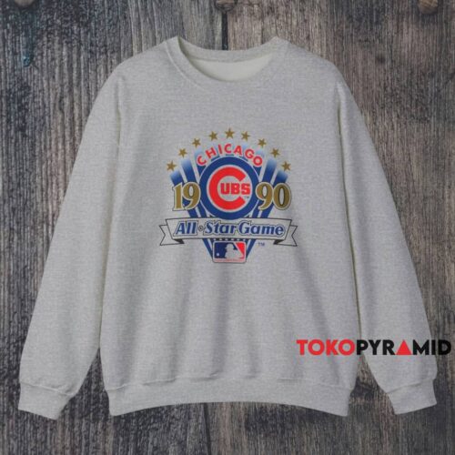 1990 Chicago Cubs All Star Game Shirt Grey Sweatshirt 1990 Chicago Cubs All Star Game Shirt Grey Sweatshirt