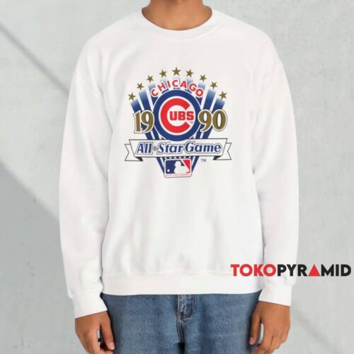 1990 Chicago Cubs All Star Game Shirt White Sweatshirt 1990 Chicago Cubs All Star Game Shirt White Sweatshirt