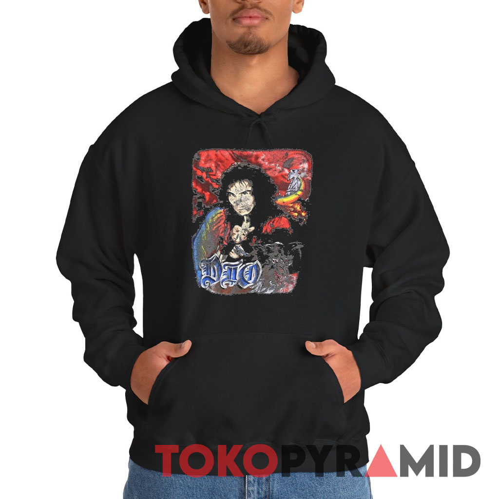 1990 Dio Lock Up The Wolves Hoodie 1990 Dio Lock Up The Wolves Hoodie