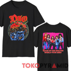 1990 Dio Lock Up The Wolves Tour Shirt