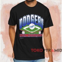 1990 Los Angeles Dodgers Salem Sportswear Shirt Black T shirt