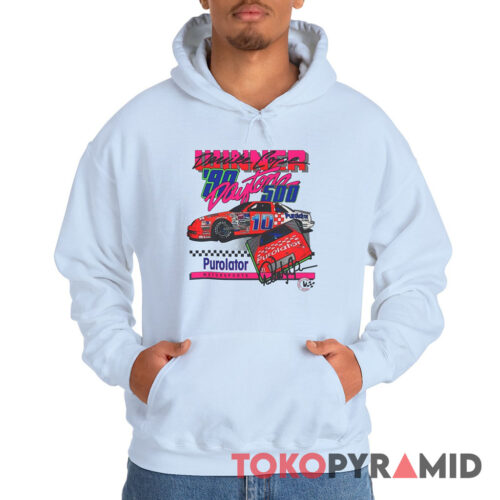 1990 Nascar Derrike Cope Neon Daytona 500 Winner Hoodie