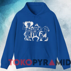 1990 Red Hot Chili Peppers Caricature T-shirt 3 1990 Red Hot Chili Peppers Caricature T shirt Blue Hoodie