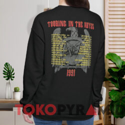 1990 Slayer Touring In The Abyss T-shirt 3 1990 Slayer Touring In The Abyss T shirt Black Sweatshirt