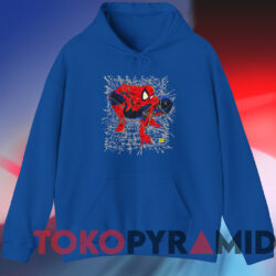 1990 Spider-Man By Todd McFarlane T-shirt 4 1990 Spider man By Todd Mcfarlane T shirt Blue Hoodie