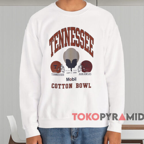 1990 Tennessee Vs Arkansas Cotton Bowl Shirt White Sweatshirt 1990 Tennessee Vs Arkansas Cotton Bowl Shirt White Sweatshirt