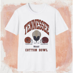 1990 Tennessee Vs Arkansas Cotton Bowl Shirt White T shirt