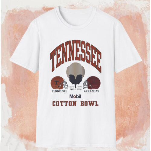 1990 Tennessee Vs Arkansas Cotton Bowl Shirt White T shirt 1990 Tennessee Vs Arkansas Cotton Bowl Shirt White T shirt