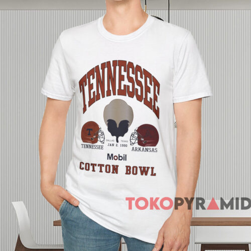 1990 Tennessee Vs Arkansas Cotton Bowl Shirt White T shirt 1990 Tennessee Vs Arkansas Cotton Bowl Shirt White T shirt