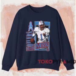 1990 Warren Moon Houston Oilers Shirt 4 1990 Warren Moon Houston Oilers Shirt Navy Sweatshirt