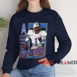 1990 Warren Moon Houston Oilers Shirt 3 1990 Warren Moon Houston Oilers Shirt Navy Sweatshirt