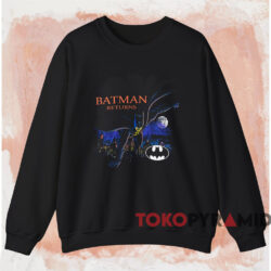 1990s Batman Returns Movie T-Shirt 3 1990s Batman Returns Movie T shirt Black Sweatshirt