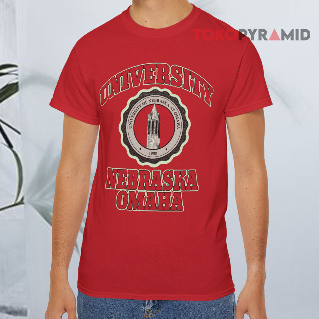 1990s University Of Nebraska Omaha Red T shirt 1990s University Of Nebraska Omaha Red T shirt