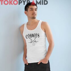 1990s Vintage Dallas Cowboys Logo National Football League Unique White Tank Top