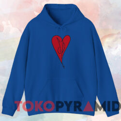 1991-1992 The Smashing Pumpkins Heart T-shirt 2 1991 1992 The Smashing Pumpkins Heart T shirt Blue Hoodie