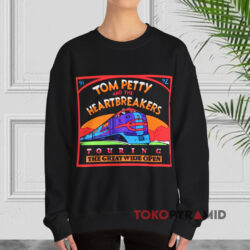 1991-92 Tom Petty Shirt Touring The Great Wide Open 5 1991 92 Tom Petty Shirt Touring The Great Wide Open Black Sweatshirt