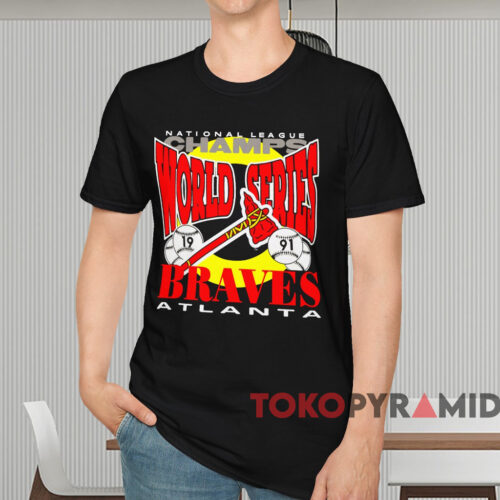 1991 Atlanta Braves World Series Champions Shirt Black T shirt 1991 Atlanta Braves World Series Champions Shirt Black T shirt