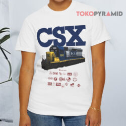 1991 Csx Train Locomotive Vintage White T shirt