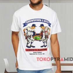 1991 Dodgers Vs Braves Showdown In The West Shirt White T shirt