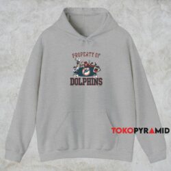 1991 Miami Dolphins Looney Tunes Shirt Grey Hoodie