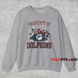 1991 Miami Dolphins Looney Tunes Shirt Grey Sweatshirt