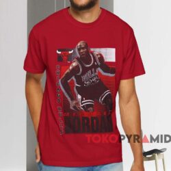 1991 Michael Jordan Chicago Bulls Nba Starter T shirt Red T shirt