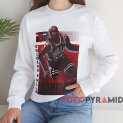 1991 Michael Jordan Chicago Bulls Nba Starter T shirt White Sweatshirt