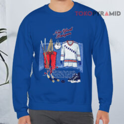 1991 New York Rangers Nutmeg Vintage Blue Sweatshirt