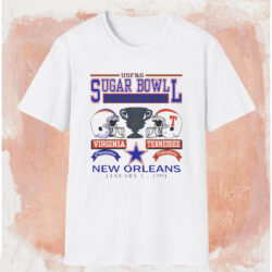 1991 Sugar Bowl Virginia Vs Tennessee Shirt White T shirt
