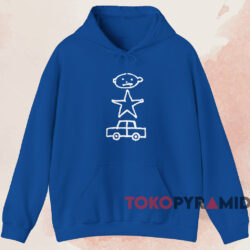 1991 U2 Zoo Tv Tour T shirt Blue Hoodie