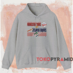 1991 World Series Twins vs Braves Shirt 2 1991 World Series Twins Vs Braves Shirt Grey Hoodie