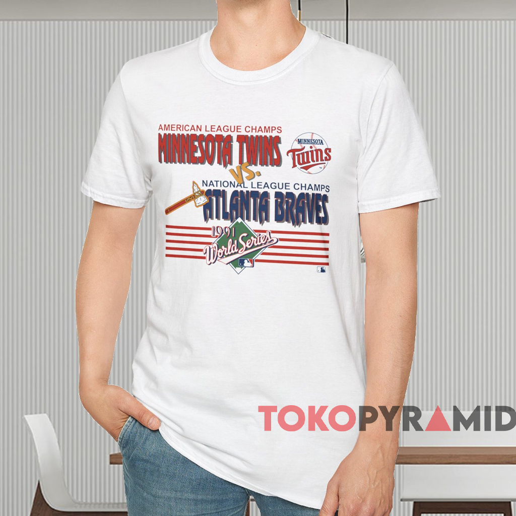 1991 World Series Twins Vs Braves Shirt White T shirt 1991 World Series Twins Vs Braves Shirt White T shirt