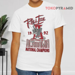 1992 Alabama National Champions White T shirt
