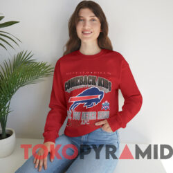 1992 Buffalo Bills Comeback Kids Hey You Never Knows T-Shirt 3 1992 Buffalo Bills Comeback Kids Hey You Never Knows T shirt Red Sweatshirt