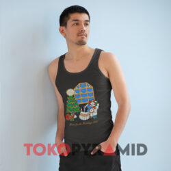 1992 Christmas Mario Home For The Holidays Sweatshirt 3 1992 Christmas Mario Home For The Holidays Dark Grey Tank Top