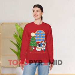 1992 Christmas Mario Home For The Holidays Sweatshirt 2 1992 Christmas Mario Home For The Holidays Red Sweatshirt