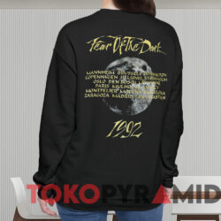 1992 Iron Maiden Fear Of The Dark T-shirt 3 1992 Iron Maiden Fear Of The Dark T shirt Black Sweatshirt